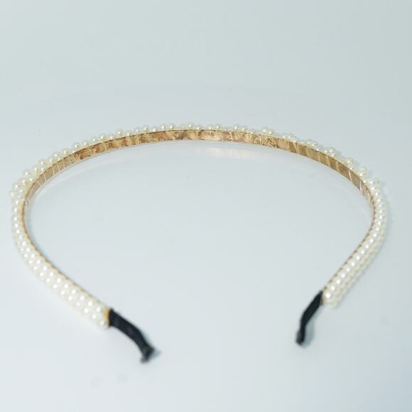 Petal & Pup White and Gold Headband - Girls One Size - Picture 1 of 3